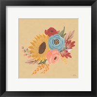 Framed 'Harvest Garden Flowers I' border=