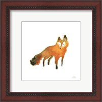 Framed 'Woodland Whimsy Fox' border=