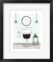 Framed Sage Bath II