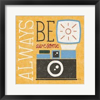 Retro Desktop Camera v2 Framed Print