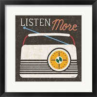 Retro Desktop Radio v2 Framed Print