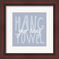 Framed 'Bathroom Advice II' border=