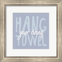 Framed 'Bathroom Advice II' border=