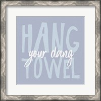 Framed 'Bathroom Advice II' border=