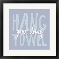 Bathroom Advice II Framed Print