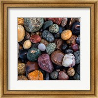 Framed 'Ocean Rocks I' border=