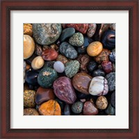 Framed 'Ocean Rocks I' border=