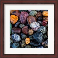 Framed 'Ocean Rocks II' border=