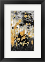 Framed Gold Reflections Abstract