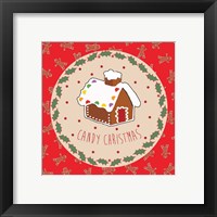 Framed 'Sweet Christmas I' border=