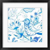 Birds in Blue II Framed Print