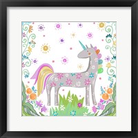 Framed Unicorn Forest II