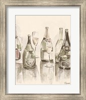 Framed Sepia Champagne Reflections I