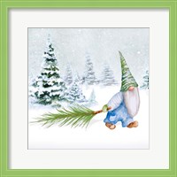 Framed Gnomes on Winter Holiday I