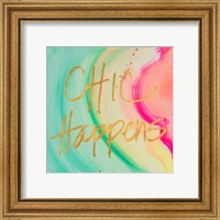 Framed 'Chic Glitter I' border=