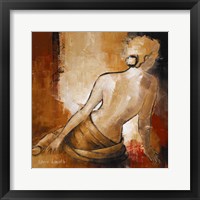 Framed 'Seated Woman I' border=