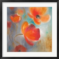 Scarlet Poppies in Bloom I Framed Print