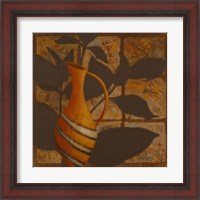 Framed 'Little Striped Vase I' border=