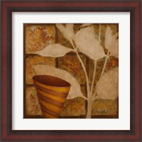 Framed 'Little Striped Vase II' border=