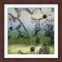 Framed 'Green Bella Natura I' border=