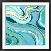 Framed 'Curving Waves II' border=