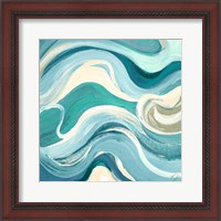 Framed 'Curving Waves I' border=