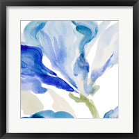 Delicate Blue Square I Framed Print