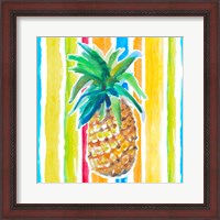 Framed 'Vibrant Pineapple I' border=