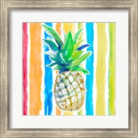 Framed 'Vibrant Pineapple II' border=