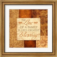 Framed 'Love of a Family' border=