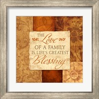 Framed 'Love of a Family' border=