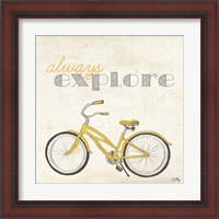 Framed 'Explore and Adventure I' border=