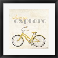 Framed 'Explore and Adventure I' border=