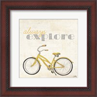 Framed 'Explore and Adventure I' border=