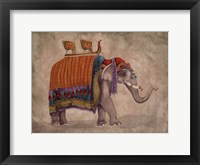 Framed Ceremonial Elephants II