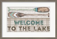 Framed Welcome to the Lake