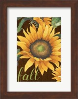 Framed Sunflowers in the Fall