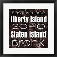 Framed New York Boroughs I