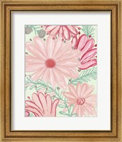 Framed 'Color Burst Blooms I' border=