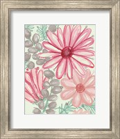 Framed 'Color Burst Blooms II' border=