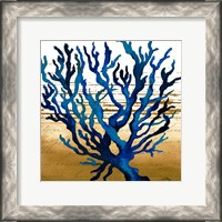 Framed 'Coastal Blue I' border=