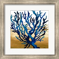 Framed 'Coastal Blue I' border=