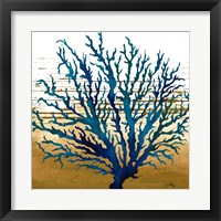 Framed 'Coastal Blue II' border=