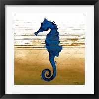 Framed 'Coastal Blue III' border=