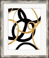 Framed 'Black and Gold Stroke II' border=