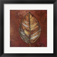 New Leaf IV (russet) Framed Print