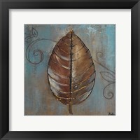 New Leaf V (blue) Framed Print