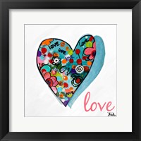 Hearts of Love & Hope II Framed Print