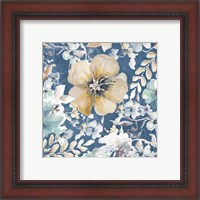 Framed 'Indigo Beauty III' border=