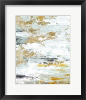 Framed 'Gold Magic Vertical Abstract II' border=